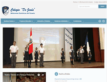Tablet Screenshot of colegiodejesusperu.com
